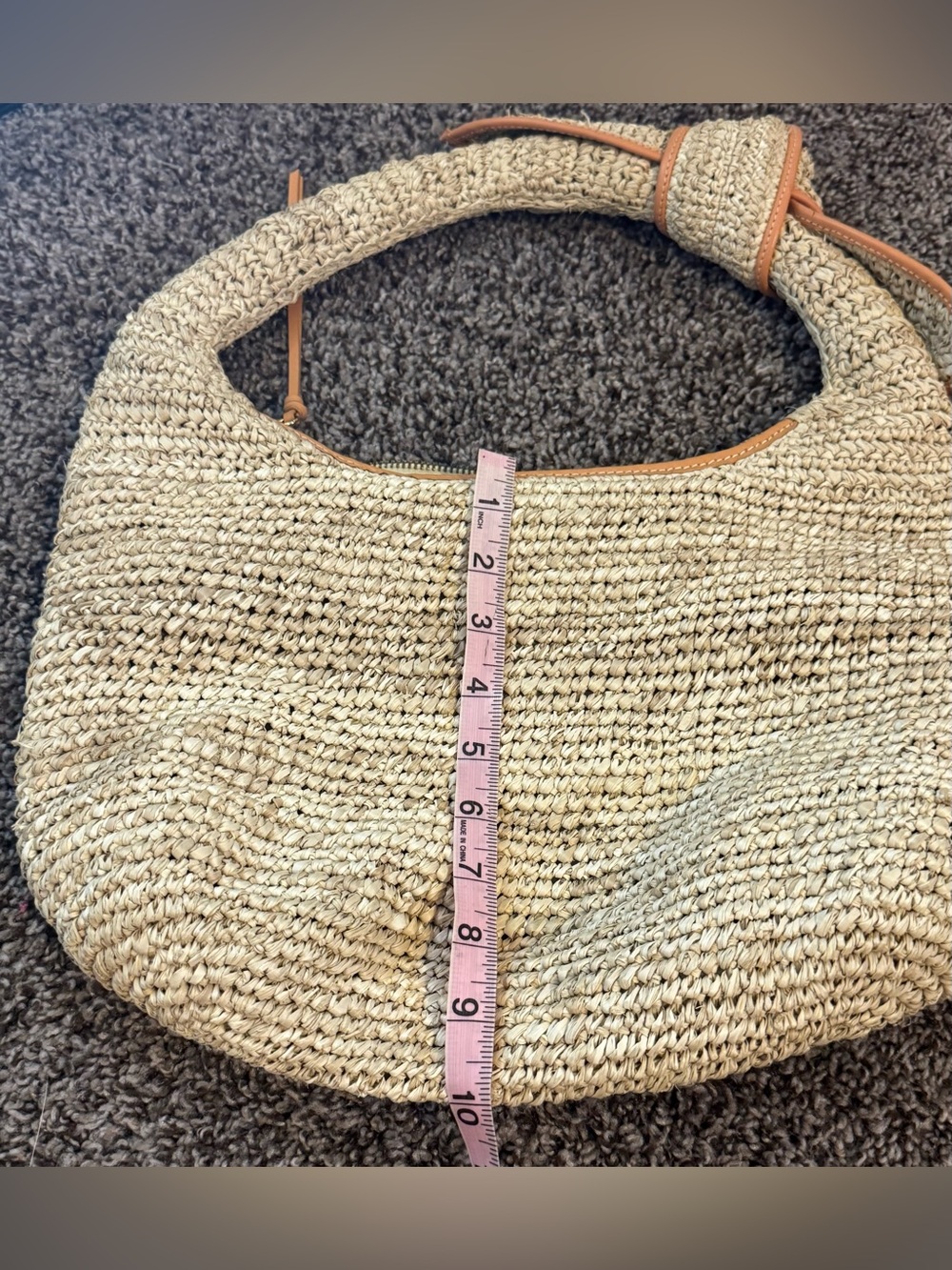 POOLSIDE| The Josie Shoulder Bag in Mixed Natural Raffia| Revolve - Picture 5 of 12